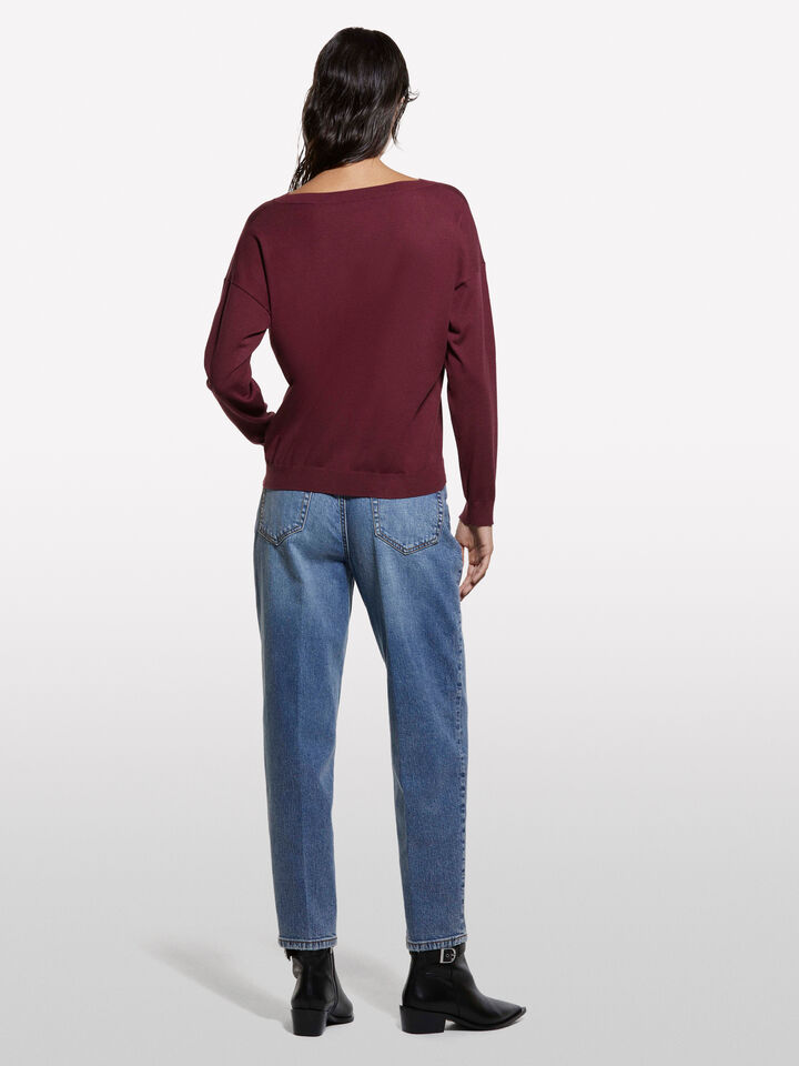 Bluejeans im Mom-Fit-Stil 69 - mom fit und boyfriend jeans für damen - Blau | Sisley image number 2